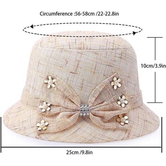 Vintage Felt Cloche Hat Khaki 5 - Picture 5 of 6